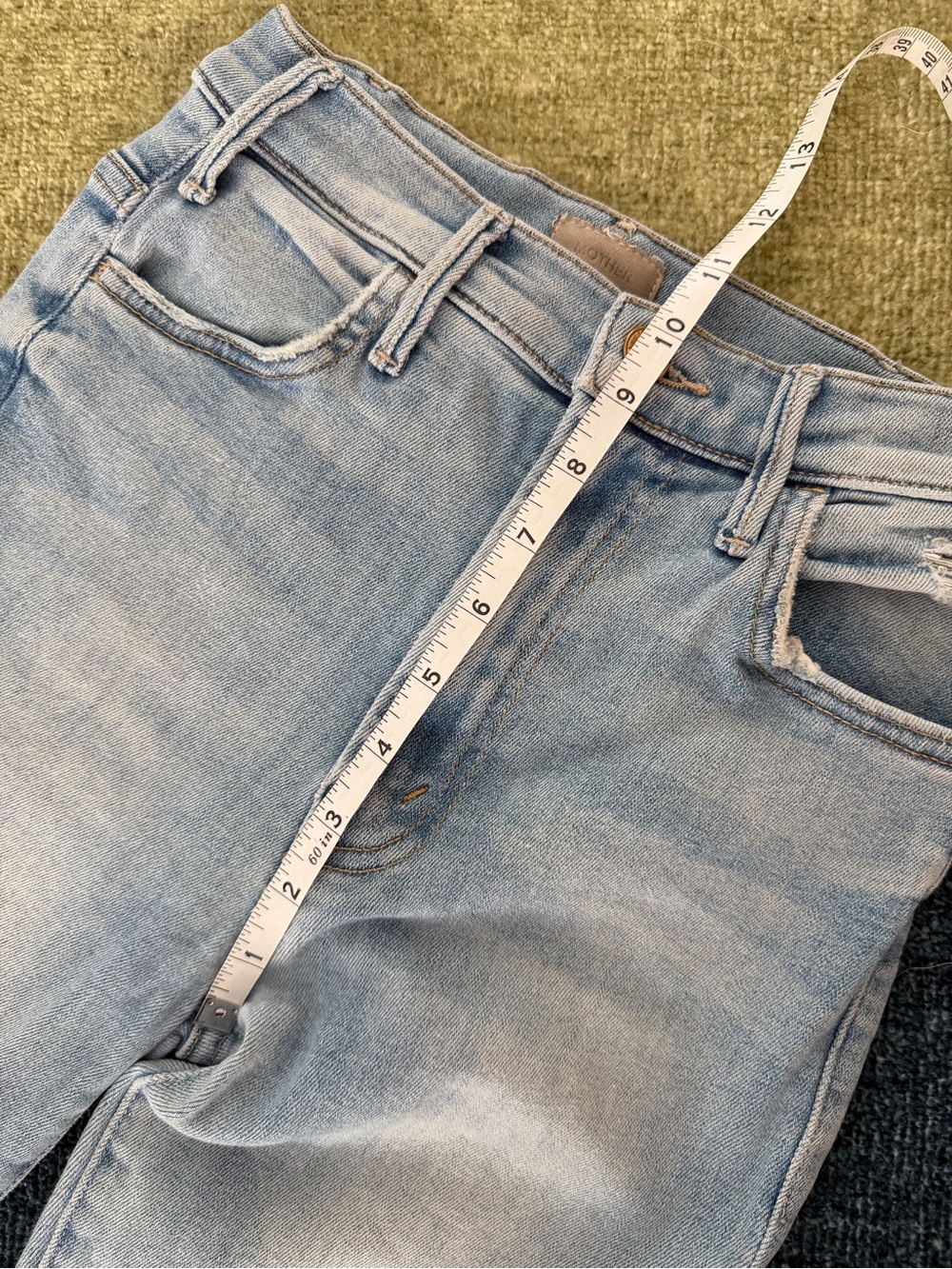 MOTHER The Hustler Ankle Chew Jeans in Petal Plucker - Picture 13 of 15